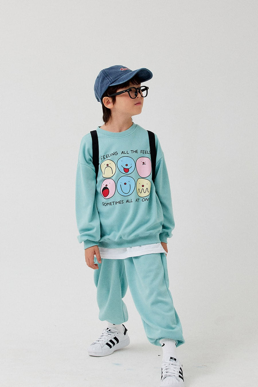 Whitesketchbook - Korean Children Fashion - #fashionkids - Color Pace Top Bottom Set - 8