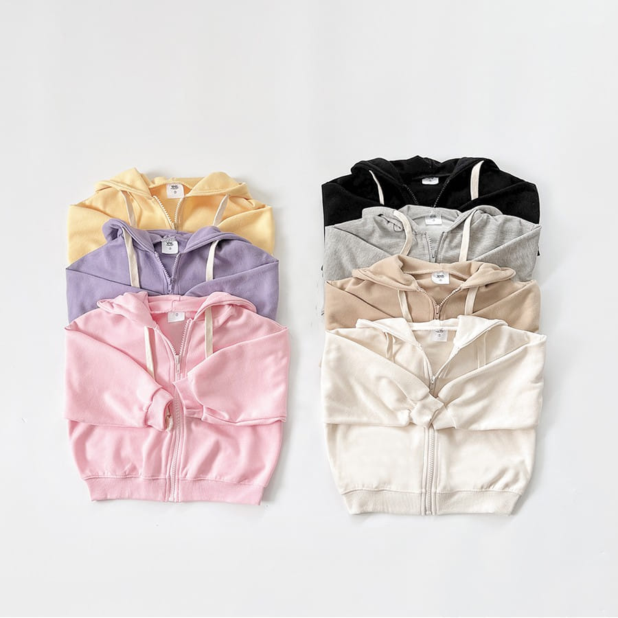 Whitesketchbook - Korean Children Fashion - #fashionkids - Jelly Hoody Zip Up