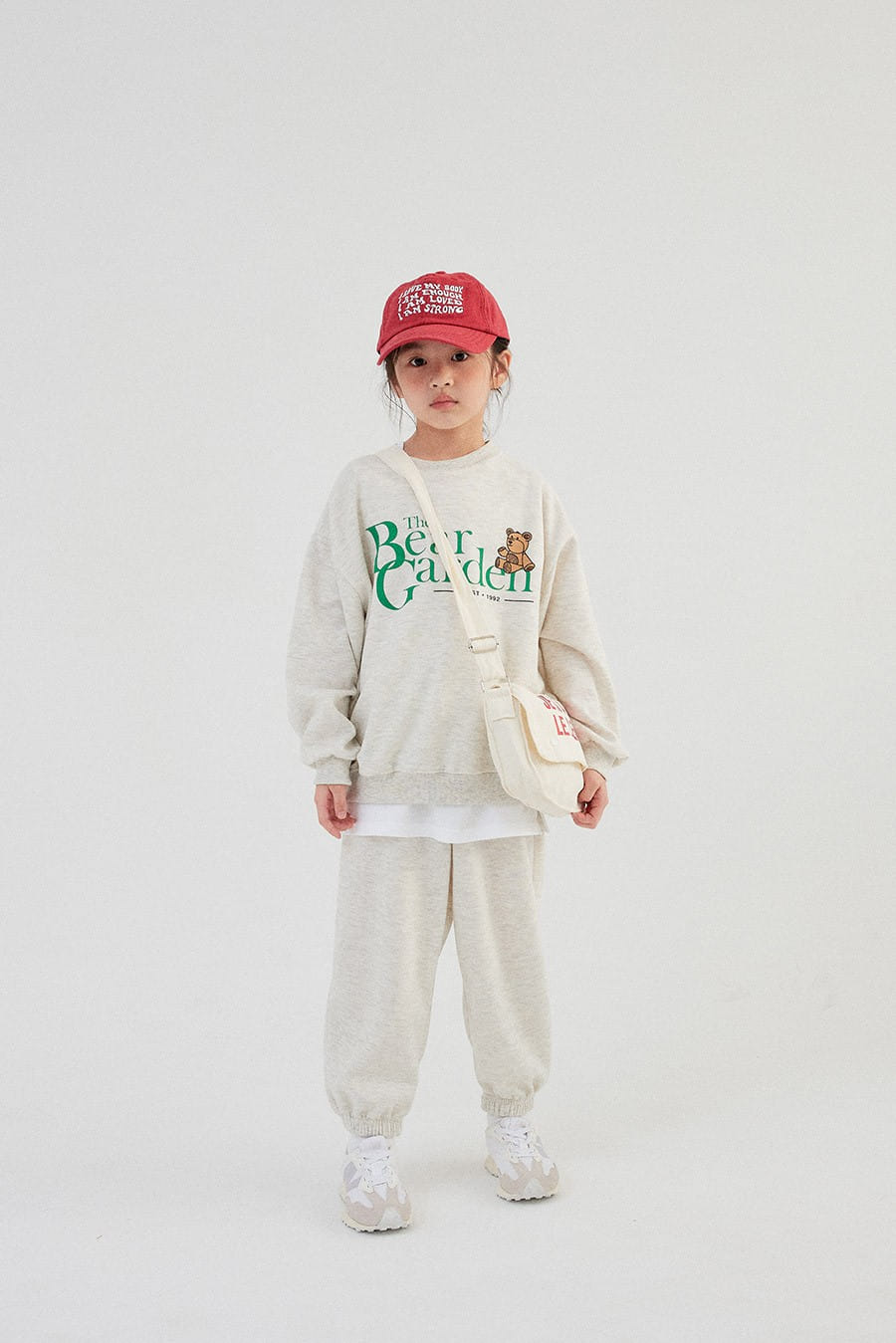 Whitesketchbook - Korean Children Fashion - #fashionkids - Garden Bear Top Bottom Set - 4