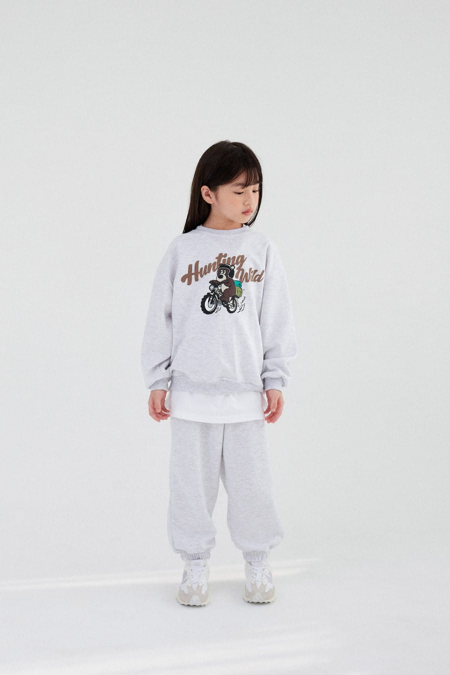 Whitesketchbook - Korean Children Fashion - #kidzfashiontrend - Bike Bear Top Bottom Set - 5