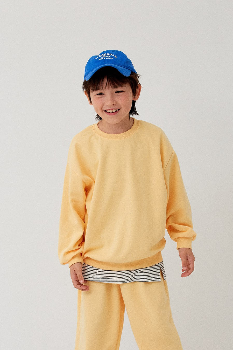 Whitesketchbook - Korean Children Fashion - #magicofchildhood - Muzi Sweatshirt Top Bottom Set - 5