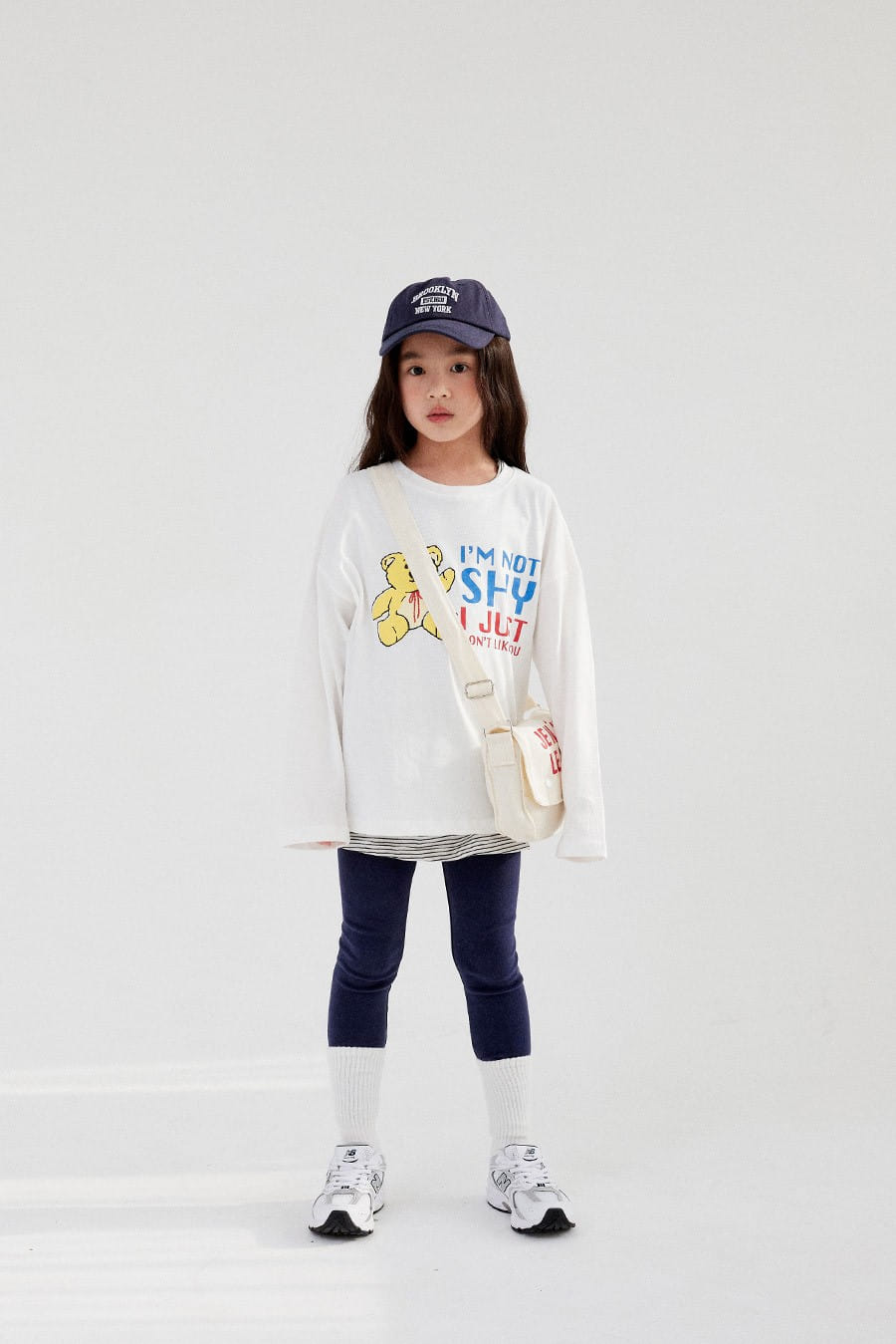 Whitesketchbook - Korean Children Fashion - #minifashionista - Shy Bear Tee - 6