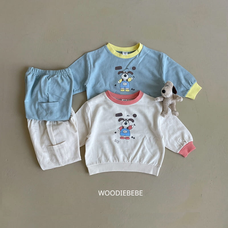 Woodie - Korean Children Fashion - #childofig - Hi Wiley Top Bottom Set
