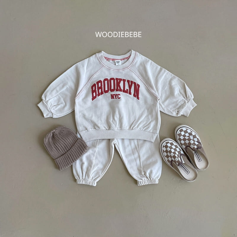 Woodie - Korean Children Fashion - #childofig - Brook Top Bottom Set - 5