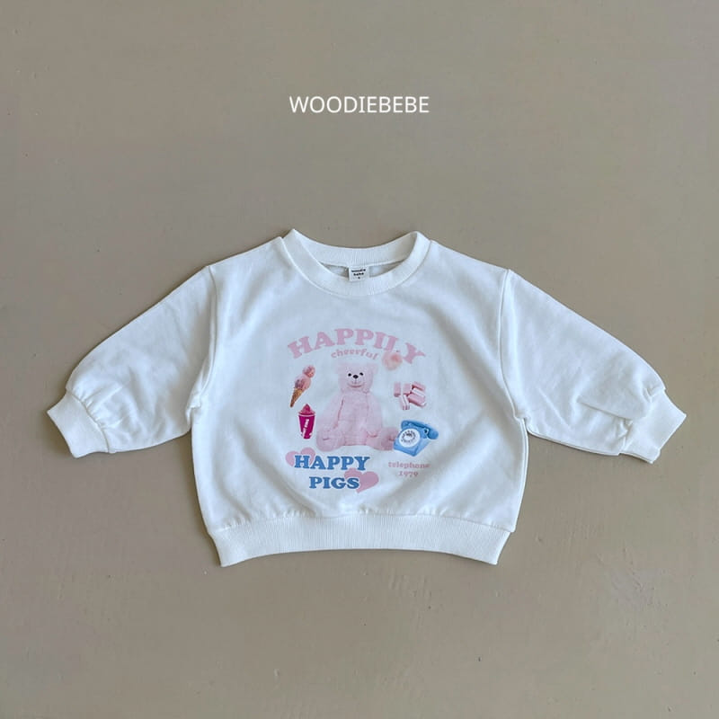 Woodie - Korean Children Fashion - #discoveringself - Happy Bear Tee - 5