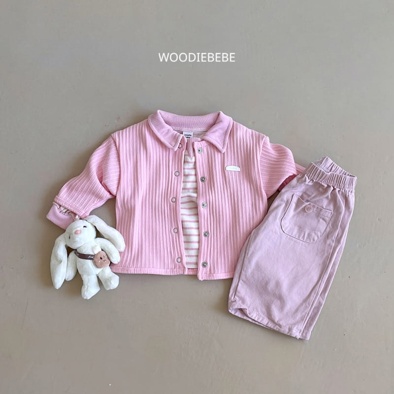 Woodie - Korean Children Fashion - #discoveringself - Plain Collar Tee - 4