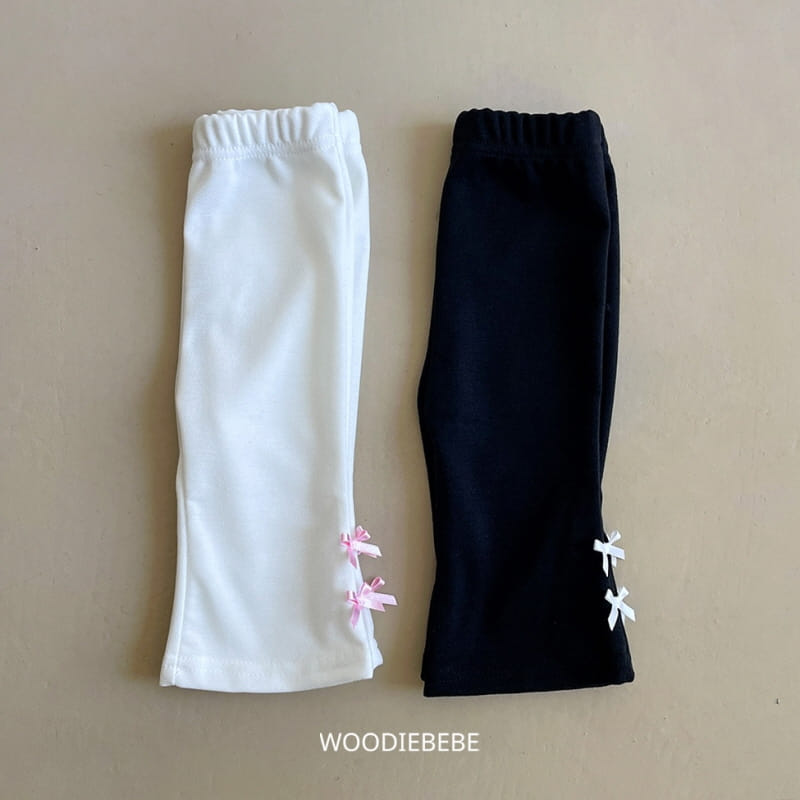 Woodie - Korean Children Fashion - #kidsstore - Ribbon Wide Pants