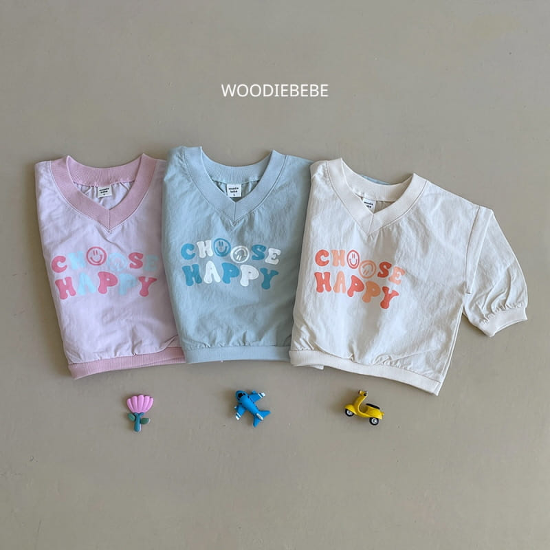 Woodie - Korean Children Fashion - #littlefashionista - V Sweatshirt Tee
