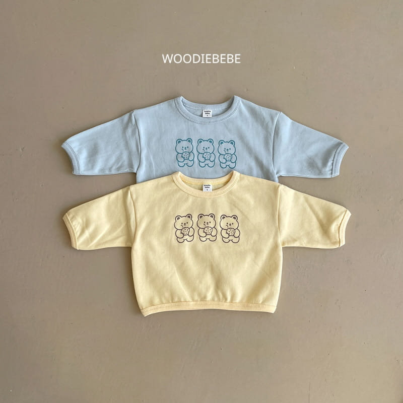 Woodie - Korean Children Fashion - #toddlerclothing - Cookies Bear Tee