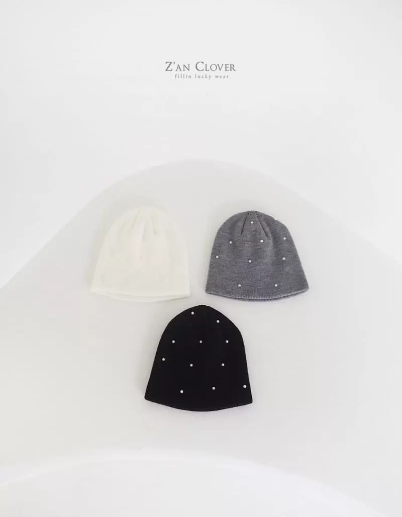 Zan Clover - Korean Children Fashion - #childrensboutique - Pearl Beanie - 2