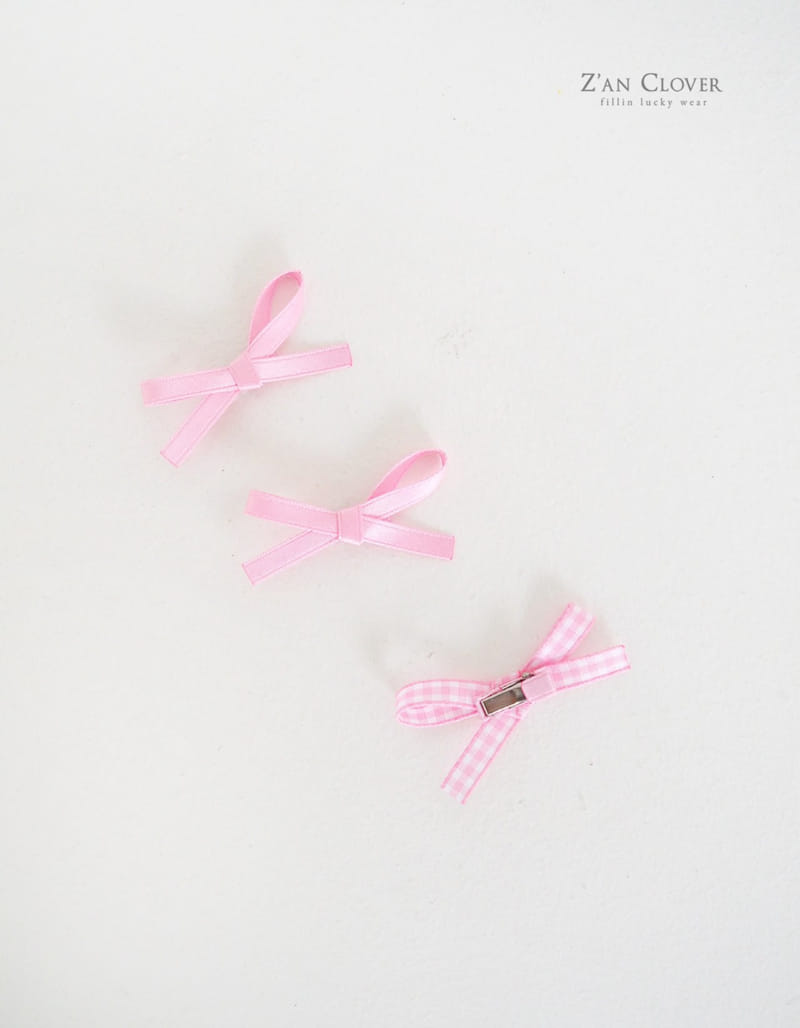 Zan Clover - Korean Children Fashion - #discoveringself - Check Ribbon Pin - 10