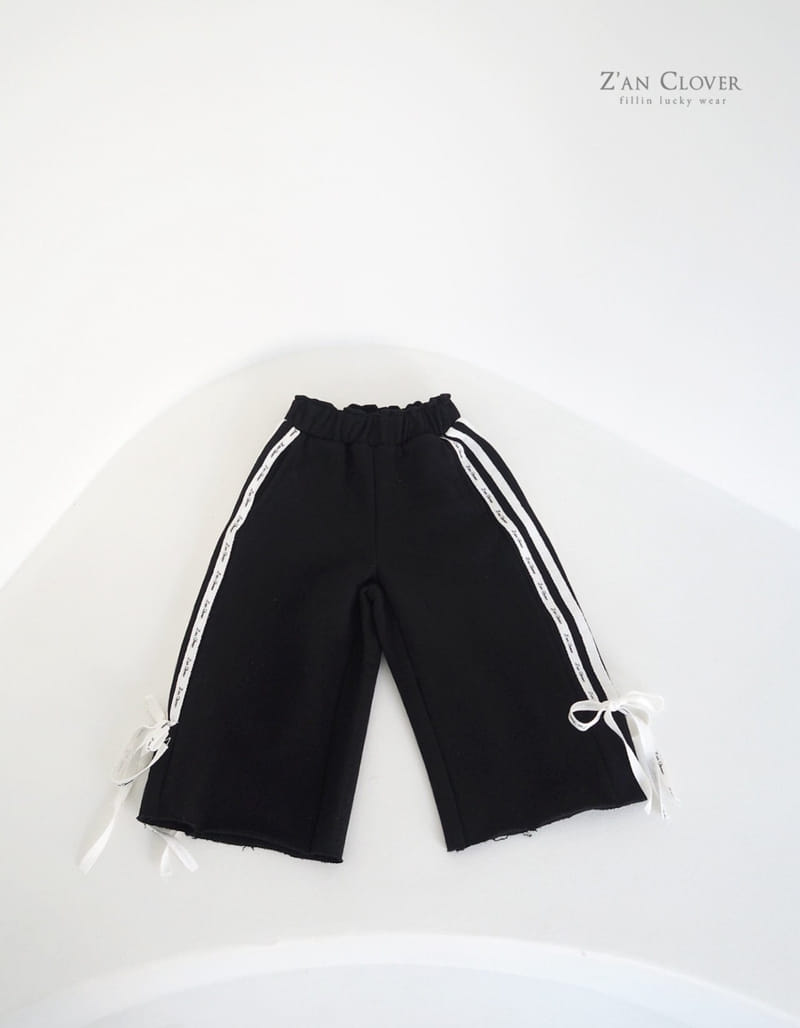 Zan Clover - Korean Children Fashion - #kidsshorts - Tape Ribbon Training Pants - 3