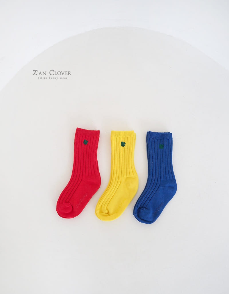 Zan Clover - Korean Children Fashion - #kidzfashiontrend - Vivid Clover Socks - 2