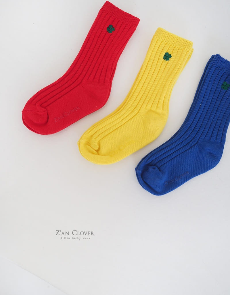 Zan Clover - Korean Children Fashion - #magicofchildhood - Vivid Clover Socks - 5