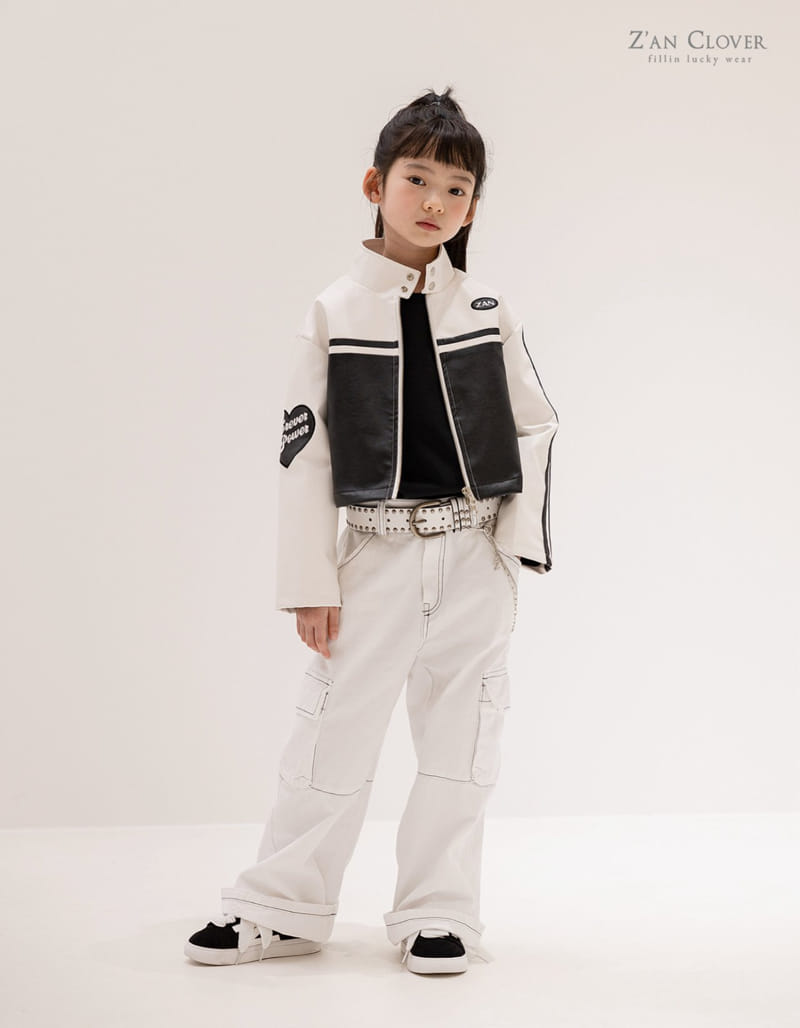 Zan Clover - Korean Children Fashion - #todddlerfashion - Stitch Cargo Pants - 6