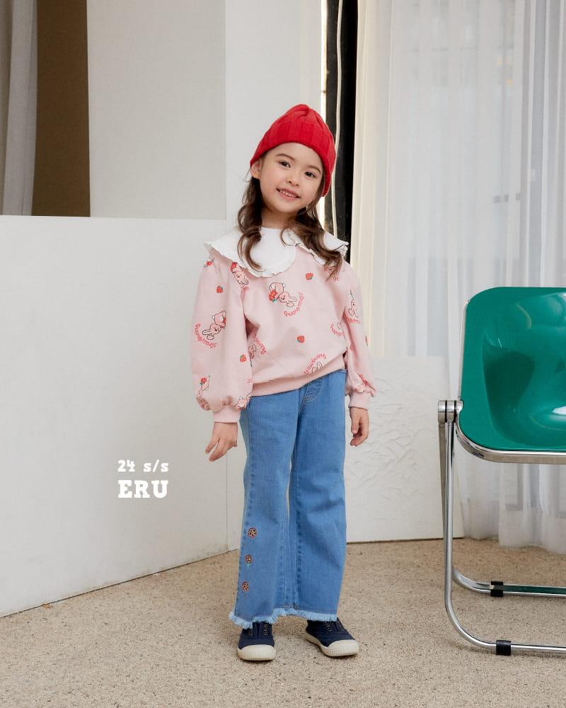 e.ru - Korean Children Fashion - #kidsstore - Denim Span Rose Pants