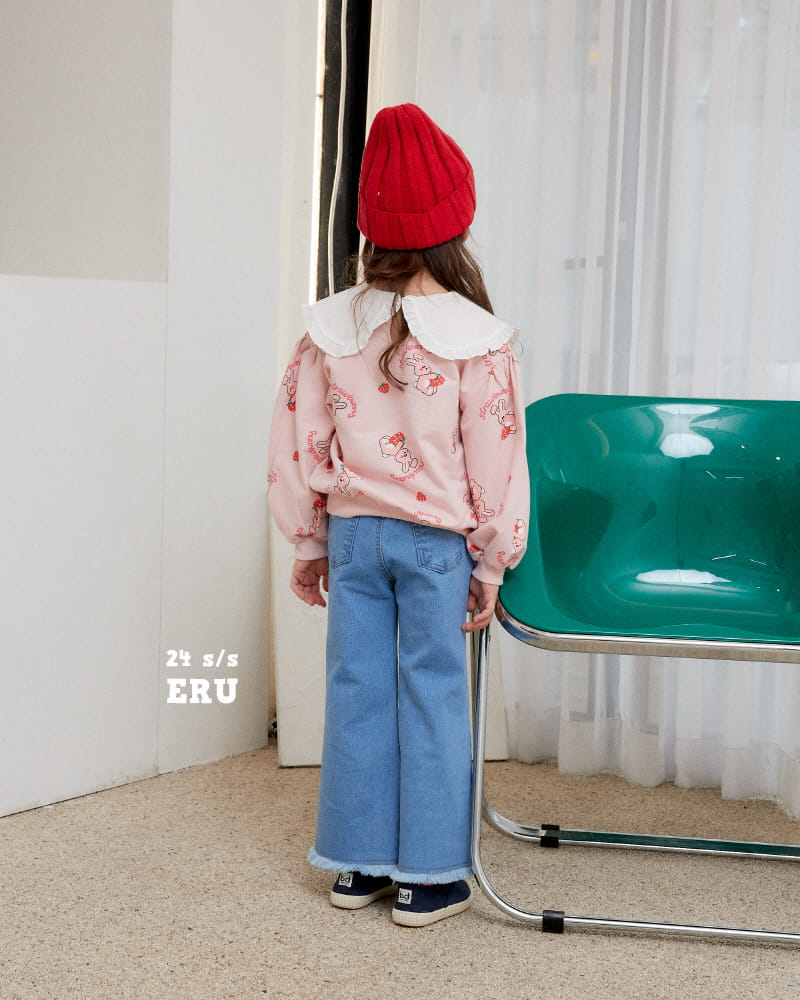 e.ru - Korean Children Fashion - #Kfashion4kids - Denim Span Rose Pants - 4