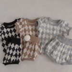 Argyle Top Bottom Set