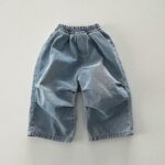 Pintuck Denim Pants