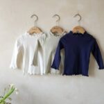 Eyelet Half Turtleneck Tee