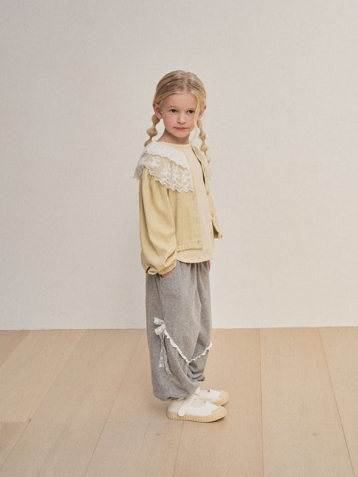 A-Market - Korean Children Fashion - #childofig - Terry Lace Pants - 8