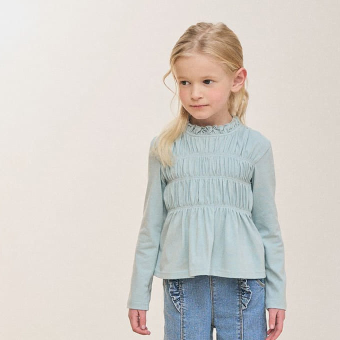 A-Market - Korean Children Fashion - #childrensboutique - Wrinkle Smoke Tee