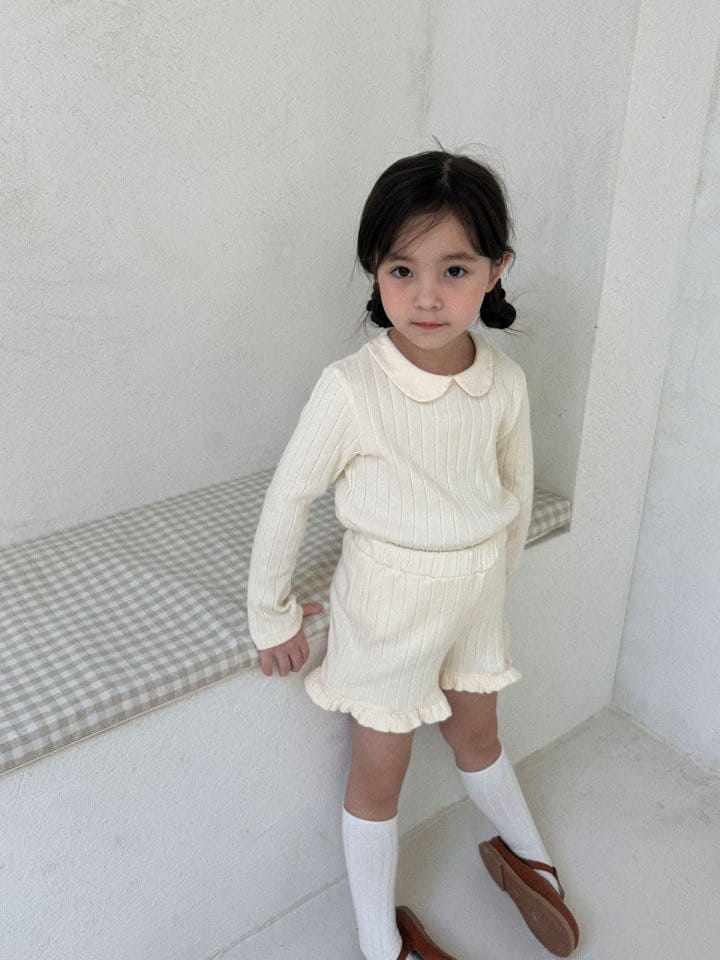 A-Market - Korean Children Fashion - #kidsshorts - Circle Rib Tee - 11