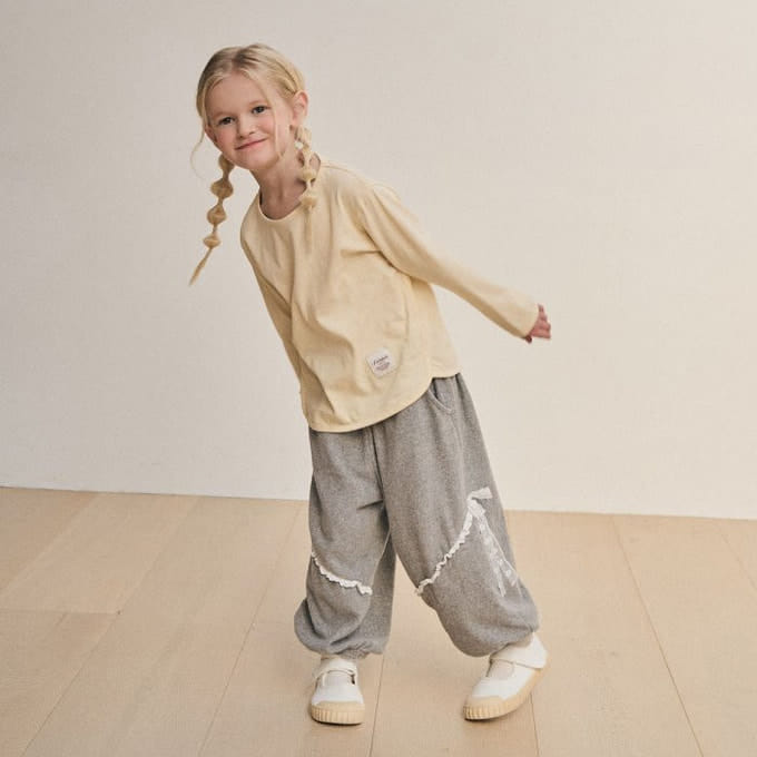 A-Market - Korean Children Fashion - #kidzfashiontrend - Terry Lace Pants