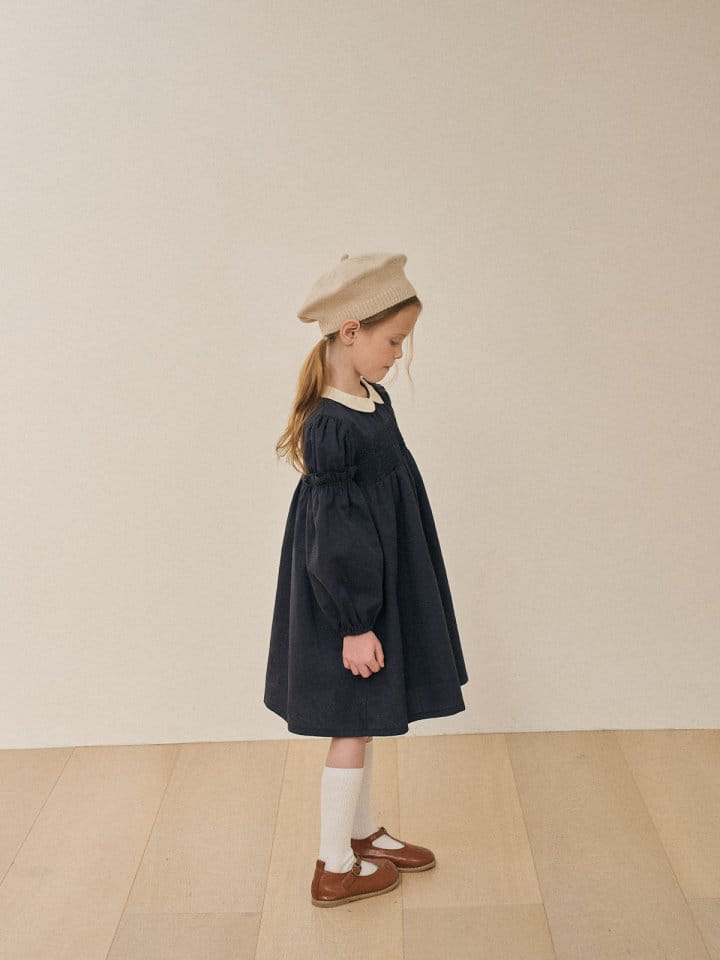 A-Market - Korean Children Fashion - #minifashionista - Hepburn Smoke One-Piece - 6