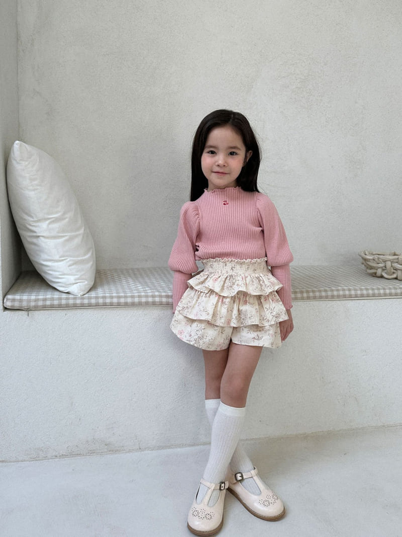 A-Market - Korean Children Fashion - #todddlerfashion - Rib Big Puff Tee - 10