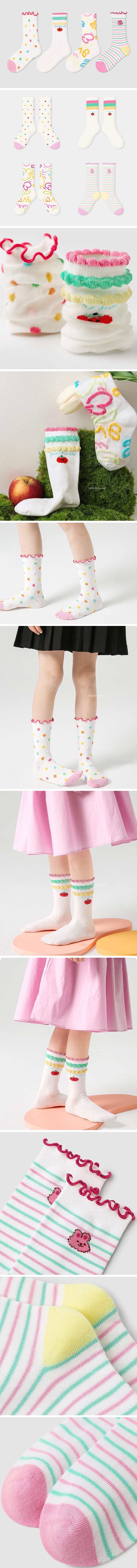 A.JAYE - Korean Children Fashion - #childofig - 622 Tomato Socks  - 2