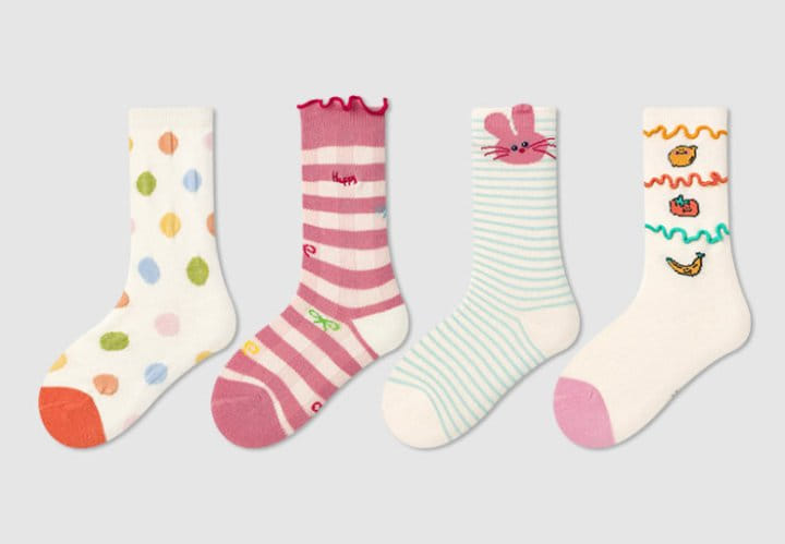 A.JAYE - Korean Children Fashion - #childofig - 623 Happy Ribbon Socks