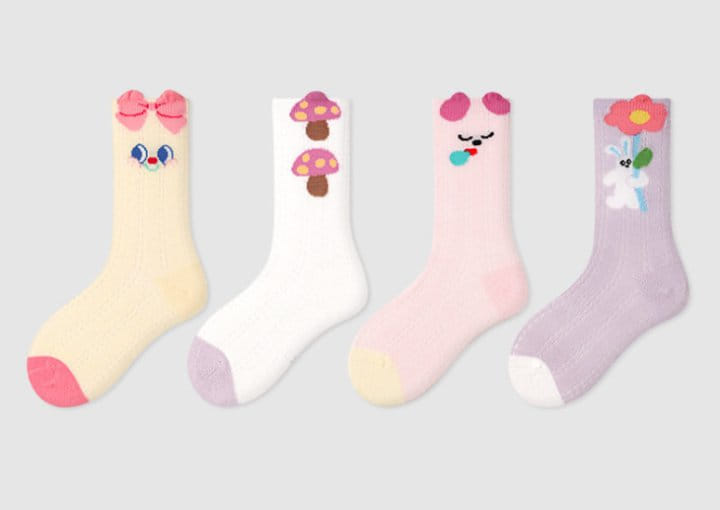 A.JAYE - Korean Children Fashion - #childofig - 655 Mushroom Socks 