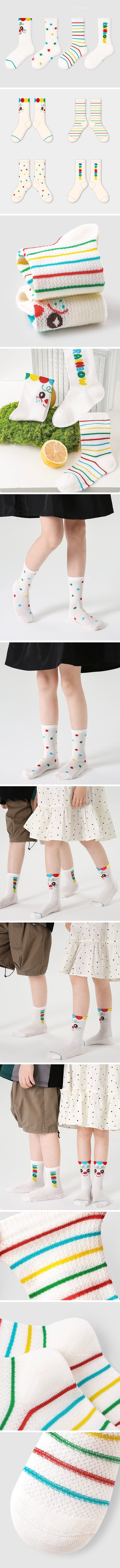 A.JAYE - Korean Children Fashion - #childrensboutique - 674 Rainbow Socks - 2