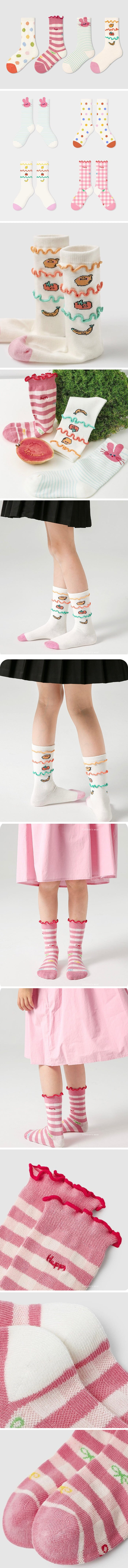 A.JAYE - Korean Children Fashion - #childrensboutique - 623 Happy Ribbon Socks - 2