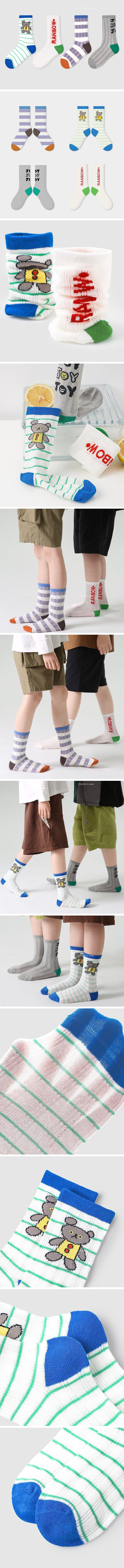 A.JAYE - Korean Children Fashion - #designkidswear - 648 Joy Joy Socks - 2