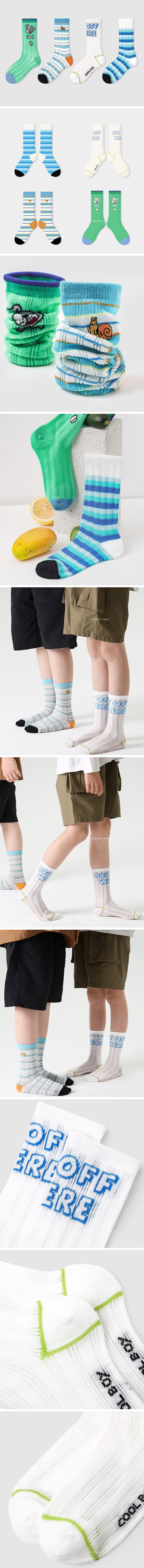 A.JAYE - Korean Children Fashion - #fashionkids - 650 Snail Socks - 2