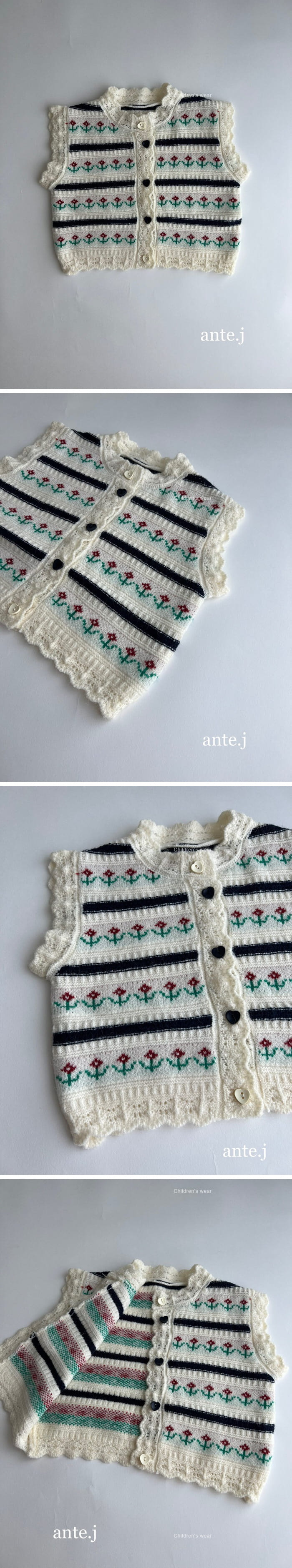 A.JAYE - Korean Children Fashion - #kidsshorts - Flower Vest - 2