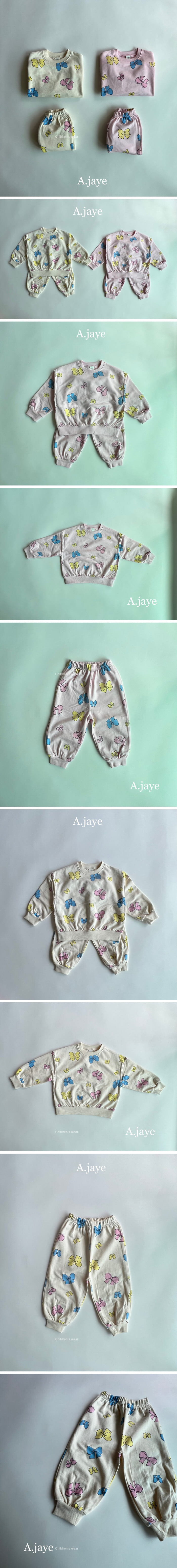 A.JAYE - Korean Children Fashion - #kidsshorts - Ribbon Top Bottom Set - 2