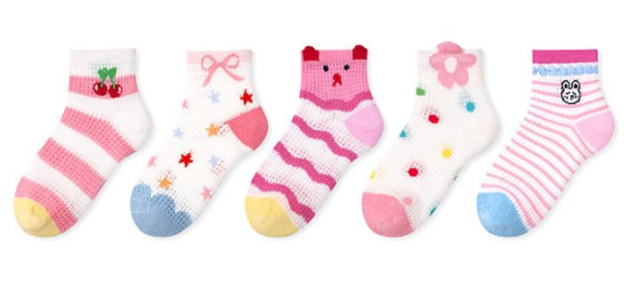 A.JAYE - Korean Children Fashion - #magicofchildhood - 710 Cherry Star Socks