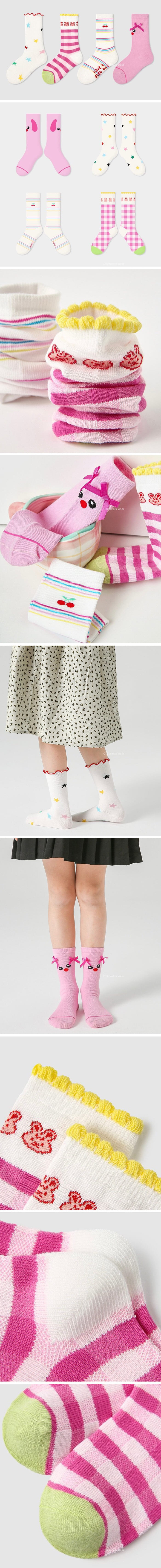 A.JAYE - Korean Children Fashion - #magicofchildhood - 619 Good Day Socks - 2