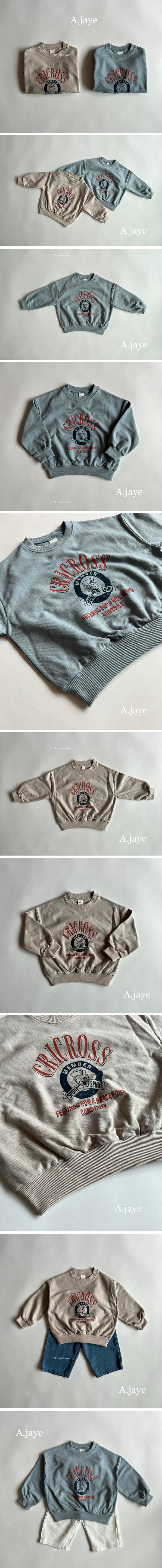 A.JAYE - Korean Children Fashion - #stylishchildhood - Cross Sweatshirt - 2