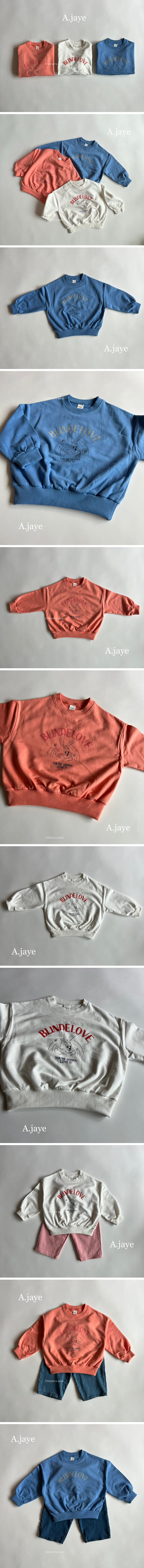 A.JAYE - Korean Children Fashion - #toddlerclothing - Love Rabbit Sweatshirt - 2