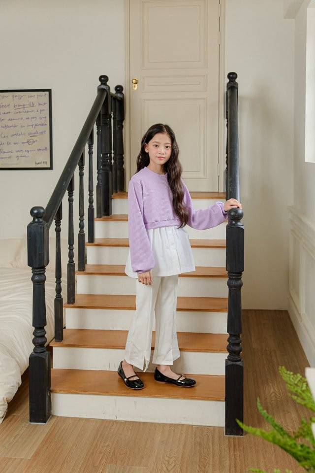 Aloha Suger - Korean Children Fashion - #childofig - 24 Slit Wide Pants - 10