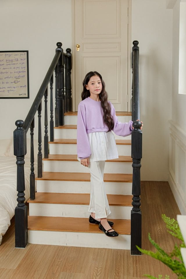 Aloha Suger - Korean Children Fashion - #childofig - 24 Slit Wide Pants - 9