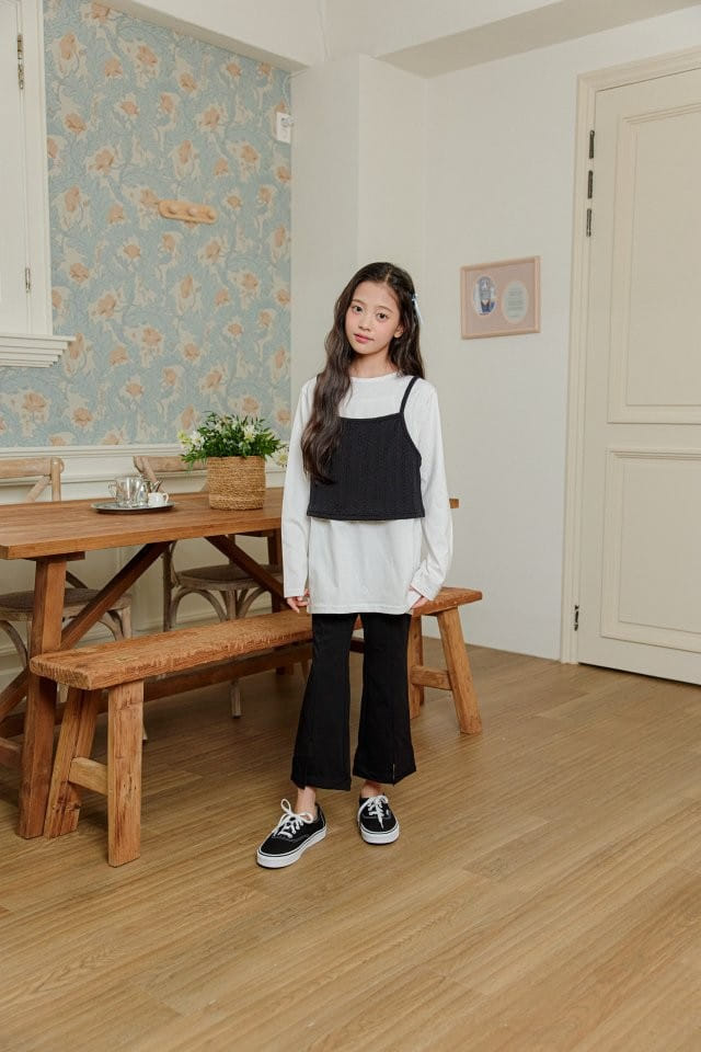 Aloha Suger - Korean Children Fashion - #kidsshorts - 24 Slit Wide Pants