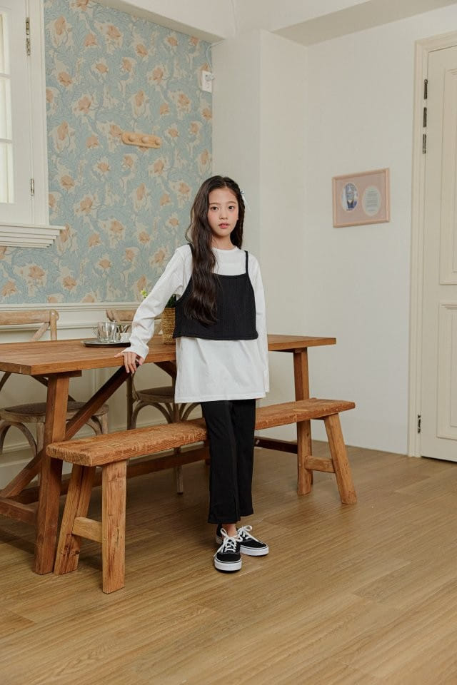 Aloha Suger - Korean Children Fashion - #kidzfashiontrend - 24 Slit Wide Pants - 3