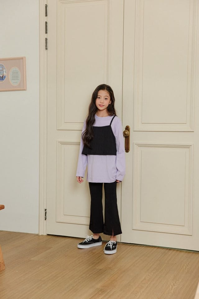 Aloha Suger - Korean Children Fashion - #minifashionista - 24 Slit Wide Pants - 7