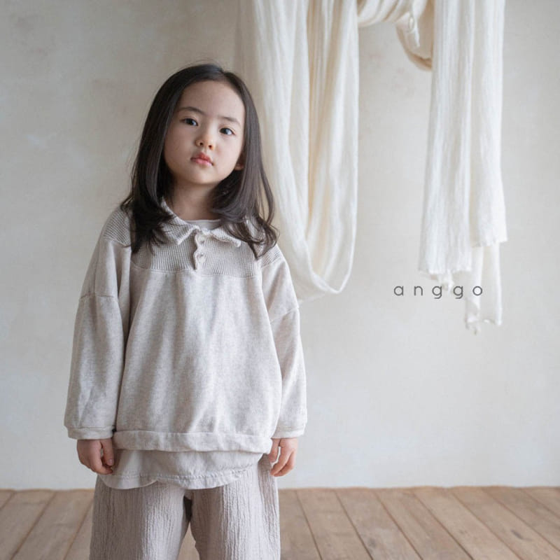 Anggo - Korean Children Fashion - #childofig - Waffle Kitcat Sweatshirt - 8