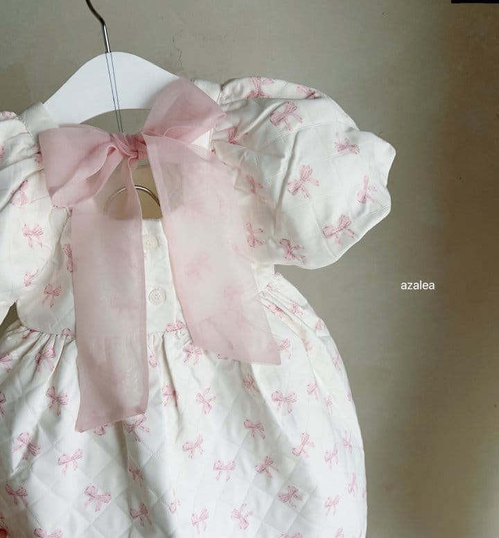 Azalea - Korean Children Fashion - #designkidswear - Petite Ribbon One-Piece - 4